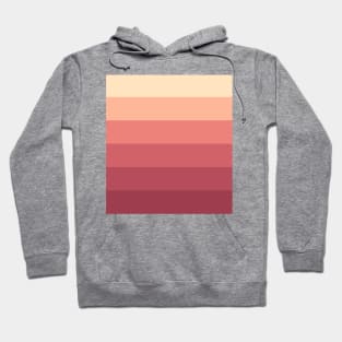 Stripes - Gradient - Dark to Light red and yellow summer sunset Hoodie